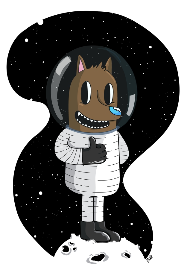the space dog!
