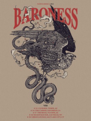 Baroness tour poster