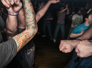 agnostic-front-_crowd-study_-15x20-_2014_oil_on_canvas